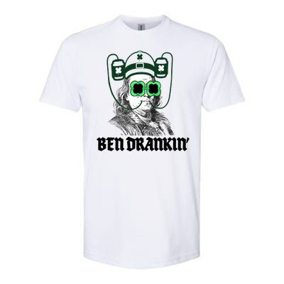 Ben Drankin Benjamin Franklin St Patricks Day Softstyle® CVC T-Shirt