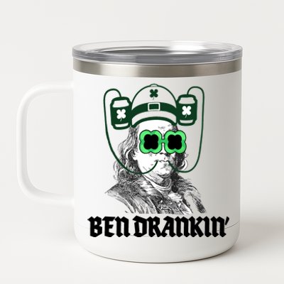 Ben Drankin Benjamin Franklin St Patricks Day 12 oz Stainless Steel Tumbler Cup