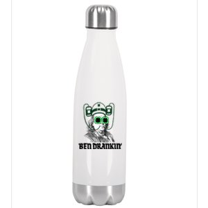 Ben Drankin Benjamin Franklin St Patricks Day Stainless Steel Insulated Water Bottle