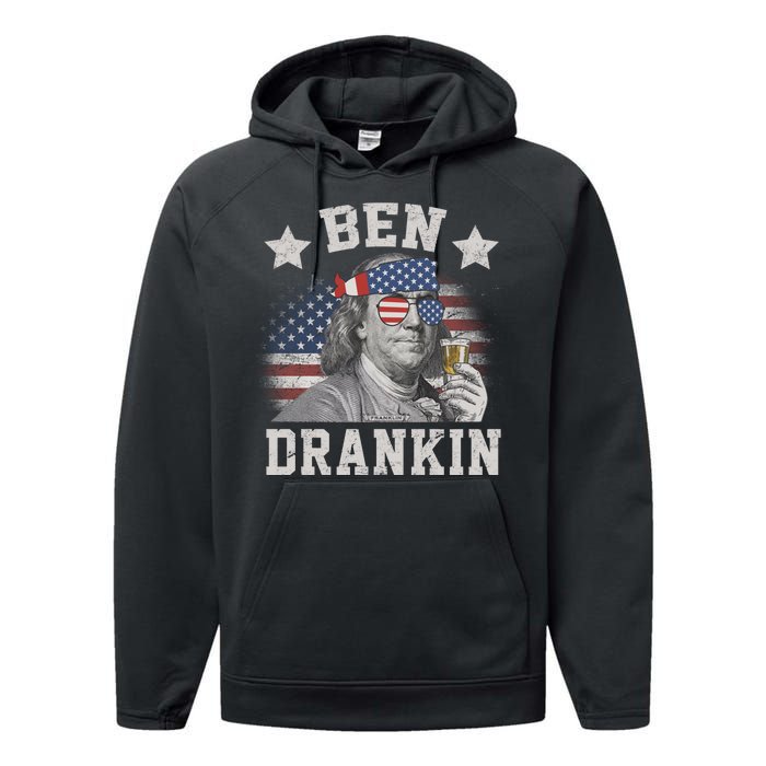 Ben Drankin Party Vintage USA Performance Fleece Hoodie