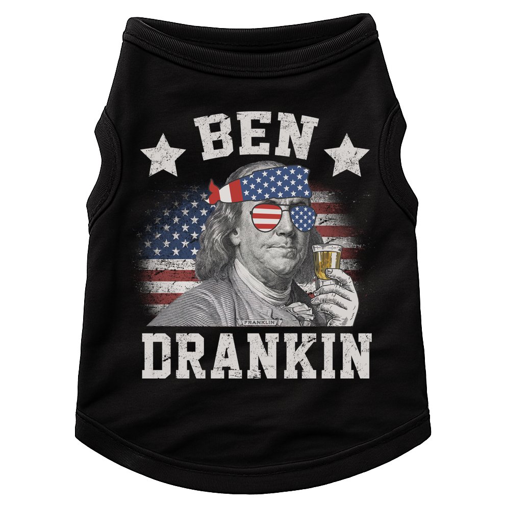 Ben Drankin Party Vintage USA Doggie Tank