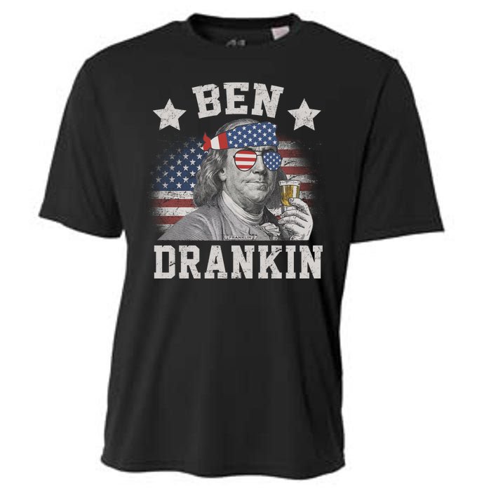 Ben Drankin Party Vintage USA Cooling Performance Crew T-Shirt