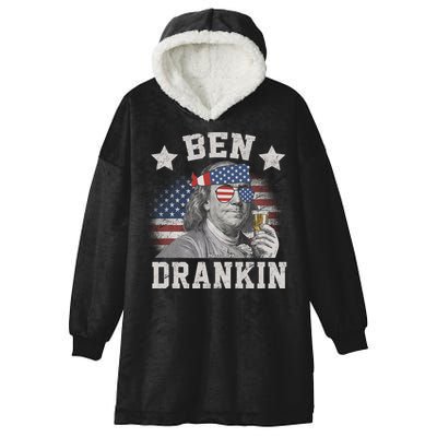 Ben Drankin Party Vintage USA Hooded Wearable Blanket