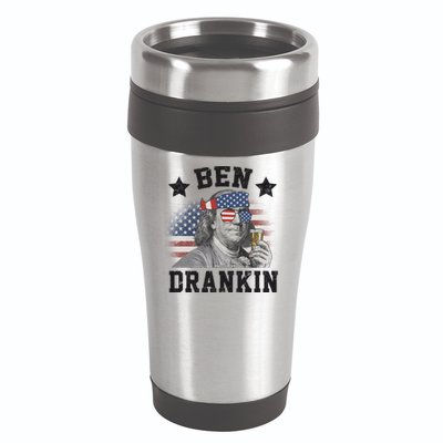 Ben Drankin Party Vintage USA 16oz Travel Tumbler