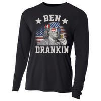 Ben Drankin Party Vintage USA Cooling Performance Long Sleeve Crew