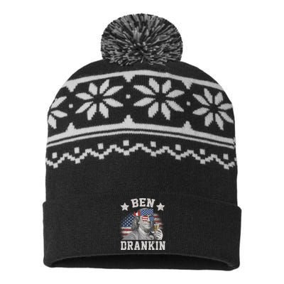 Ben Drankin Party Vintage USA USA-Made Snowflake Beanie