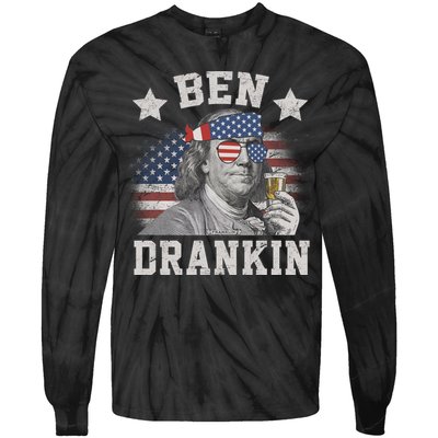 Ben Drankin Party Vintage USA Tie-Dye Long Sleeve Shirt