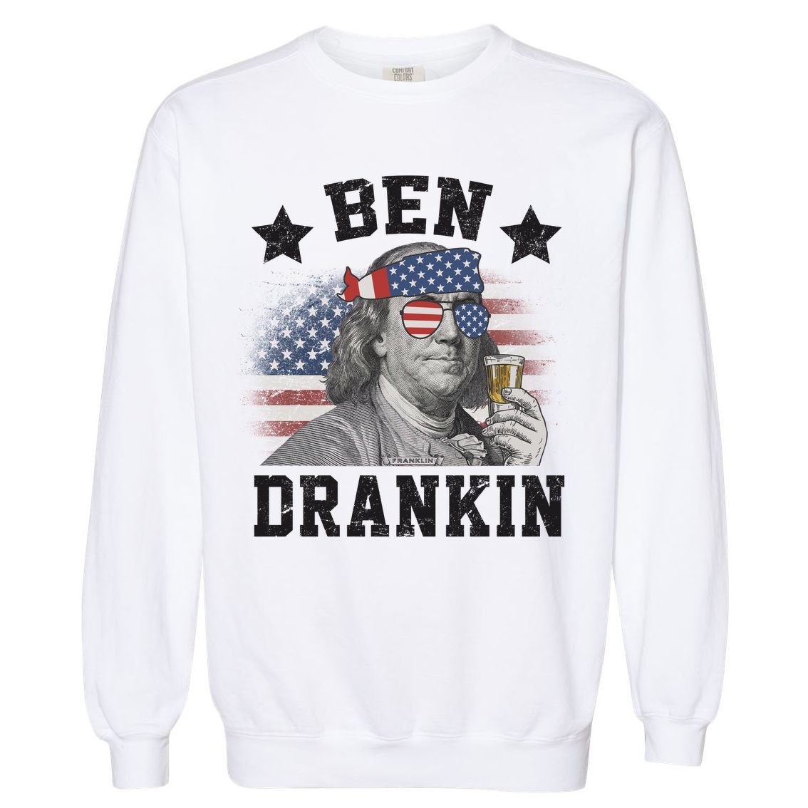Ben Drankin Party Vintage USA Garment-Dyed Sweatshirt