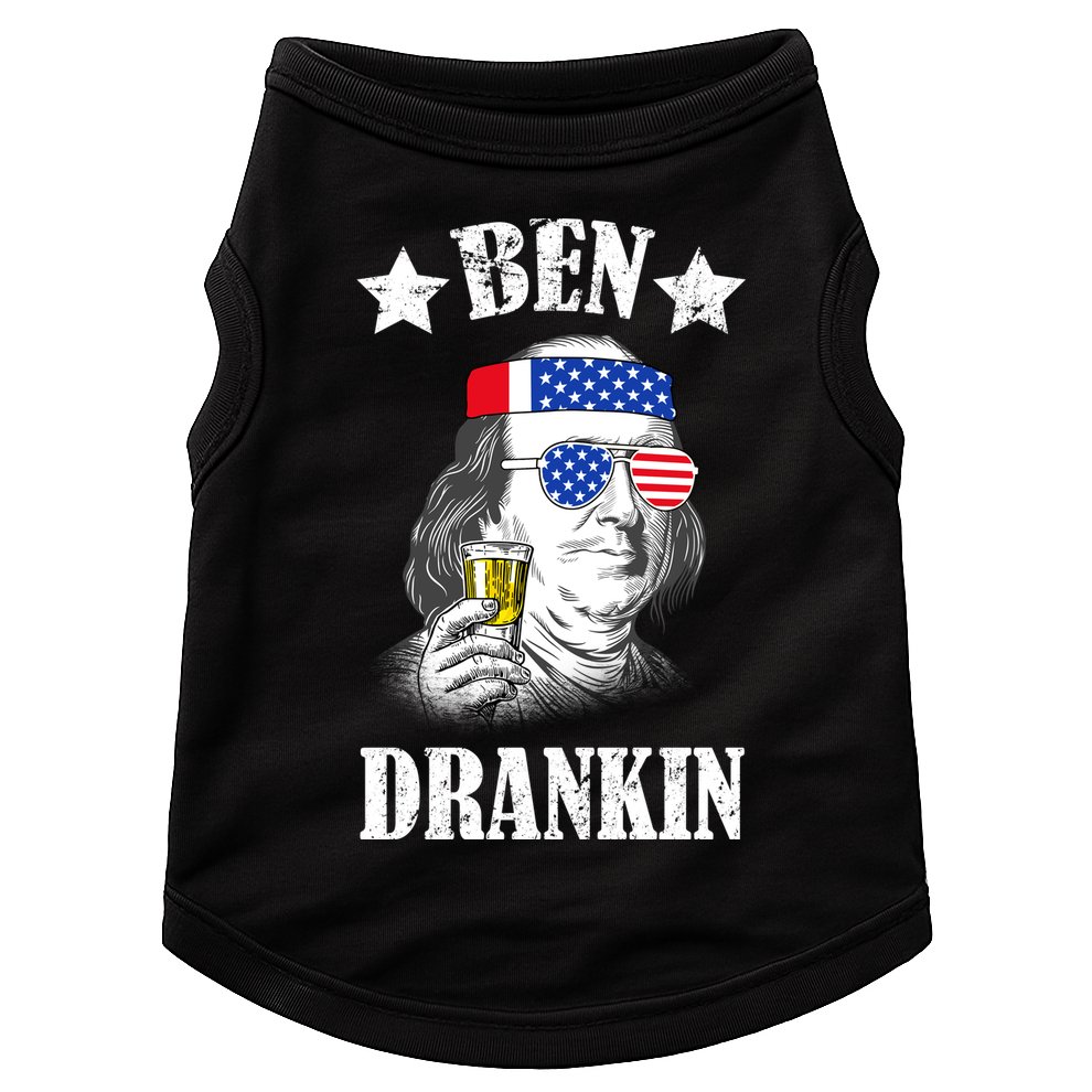 Ben Drankin USA Patriotic Doggie Tank