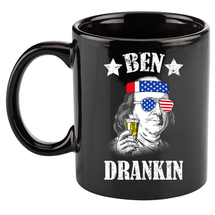 Ben Drankin USA Patriotic 11oz C Handle Ceramic Mug