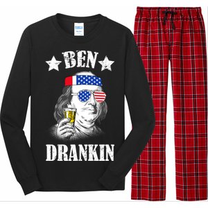 Ben Drankin USA Patriotic Long Sleeve Pajama Set