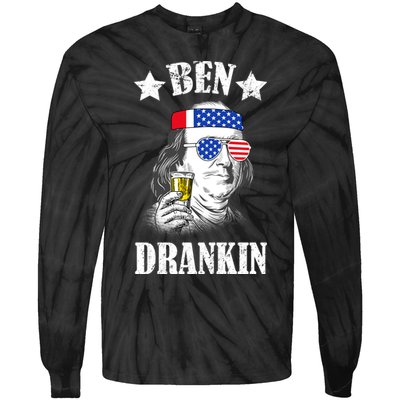 Ben Drankin USA Patriotic Tie-Dye Long Sleeve Shirt