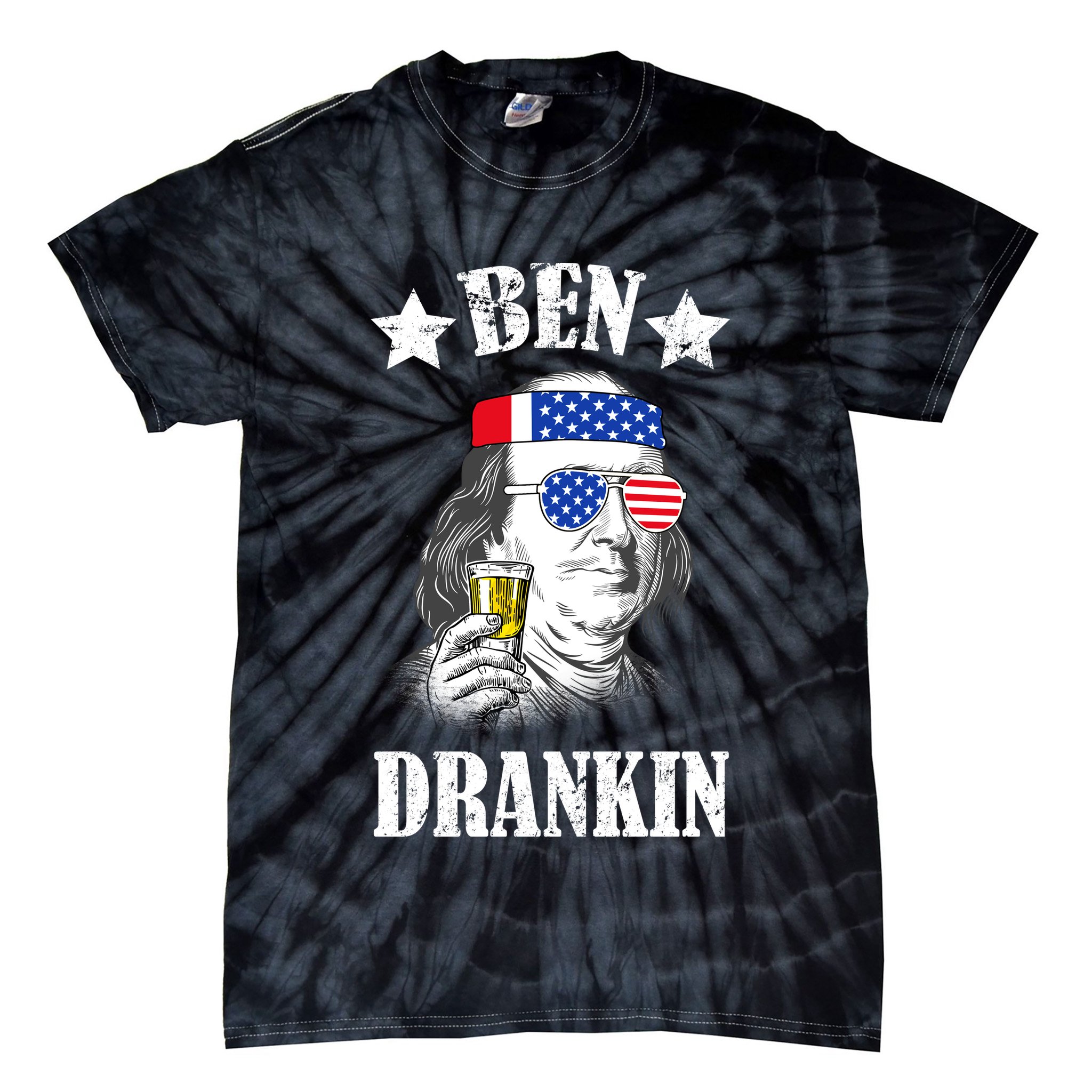 Ben Drankin USA Patriotic Tie-Dye T-Shirt