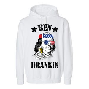 Ben Drankin USA Patriotic Garment-Dyed Fleece Hoodie