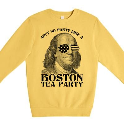 Ben Franklin Boston Tea Party Premium Crewneck Sweatshirt