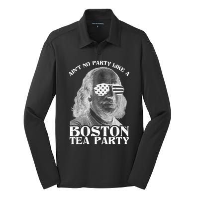 Ben Franklin Boston Tea Party Silk Touch Performance Long Sleeve Polo