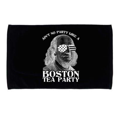 Ben Franklin Boston Tea Party Microfiber Hand Towel