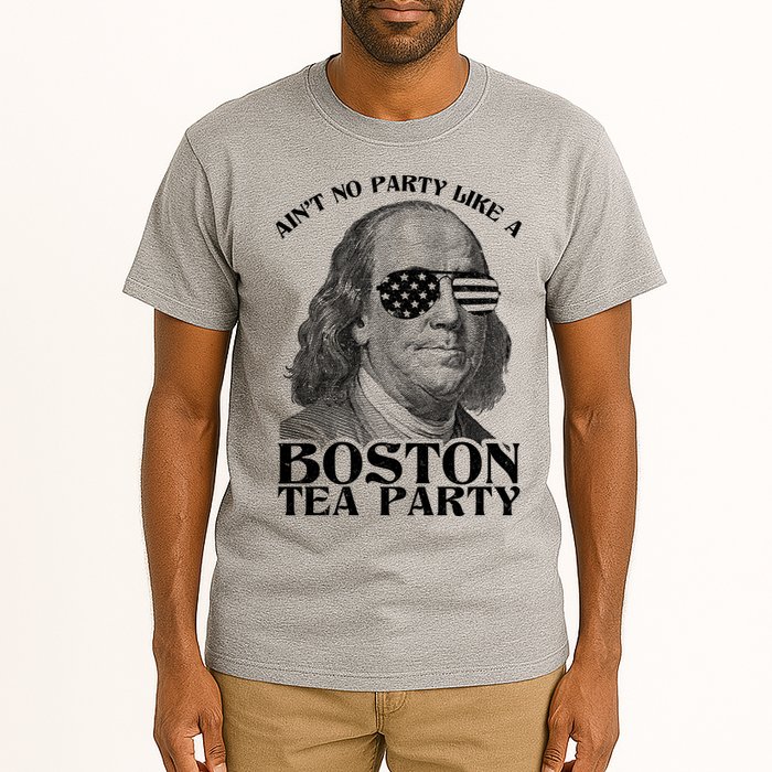 Ben Franklin Boston Tea Party Tall T-Shirt