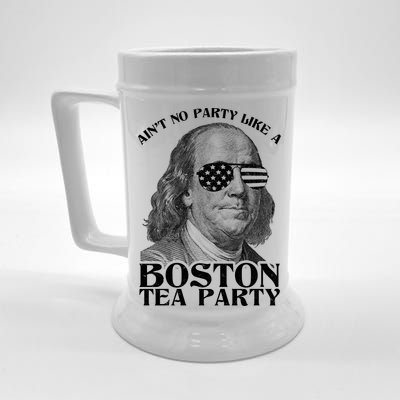 Ben Franklin Boston Tea Party Beer Stein