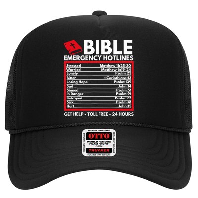 Bible Emergency Numbers Funny Christian Bible Trucker Hat