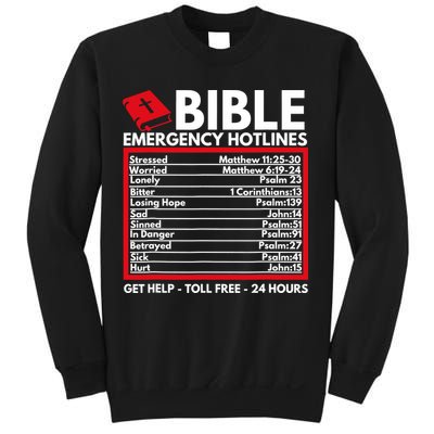 Bible Emergency Numbers Funny Christian Bible Jesus Sweatshirt
