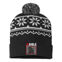 Bible Emergency Numbers Funny Christian Bible Jesus USA-Made Snowflake Beanie