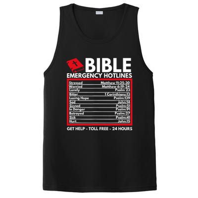 Bible Emergency Numbers Funny Christian Bible Jesus PosiCharge Competitor Tank