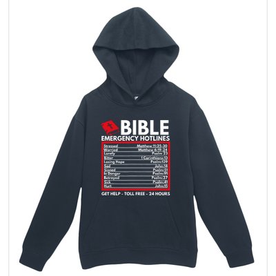 Bible Emergency Numbers Funny Christian Bible Jesus Urban Pullover Hoodie