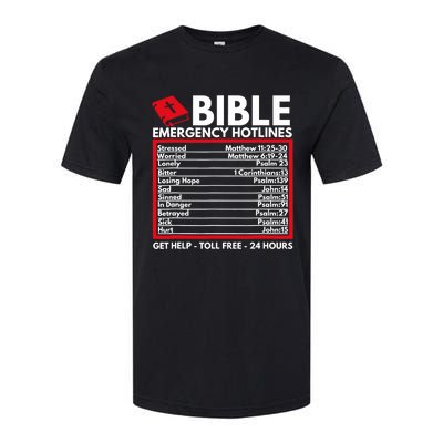 Bible Emergency Numbers Funny Christian Bible Jesus Softstyle CVC T-Shirt