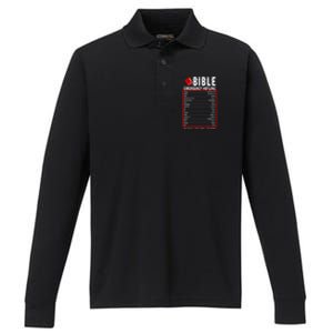 Bible Emergency Numbers Funny Christian Bible & Jesus Quotes Performance Long Sleeve Polo