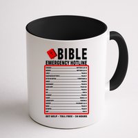 Bible Emergency Numbers Funny Christian Bible & Jesus Quotes Mug