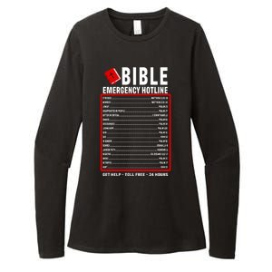 Bible Emergency Numbers Funny Christian Bible & Jesus Quotes Womens CVC Long Sleeve Shirt