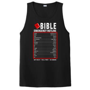 Bible Emergency Numbers Funny Christian Bible & Jesus Quotes PosiCharge Competitor Tank