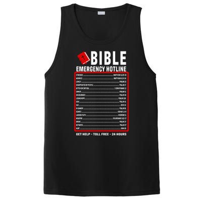 Bible Emergency Numbers Funny Christian Bible & Jesus Quotes PosiCharge Competitor Tank