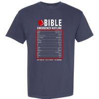 Bible Emergency Numbers Funny Christian Bible & Jesus Quotes Garment-Dyed Heavyweight T-Shirt