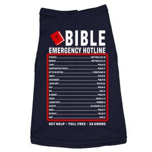 Bible Emergency Numbers Funny Christian Bible & Jesus Quotes Doggie Tank