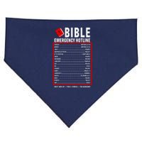 Bible Emergency Numbers Funny Christian Bible & Jesus Quotes USA-Made Doggie Bandana