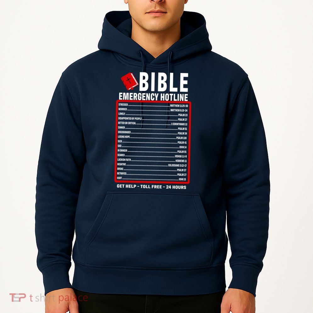Bible Emergency Numbers Funny Christian Bible & Jesus Quotes Hoodie
