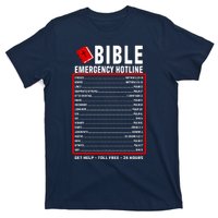 Bible Emergency Numbers Funny Christian Bible & Jesus Quotes T-Shirt