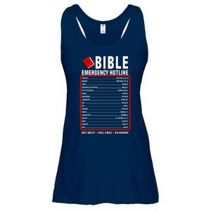 Bible Emergency Numbers Funny Christian Bible & Jesus Quotes Ladies Essential Flowy Tank