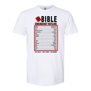 Bible Emergency Numbers Funny Christian Bible & Jesus Quotes Softstyle CVC T-Shirt