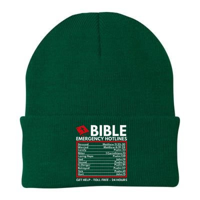 Bible Emergency Numbers Funny Christian Bible & Jesus Knit Cap Winter Beanie