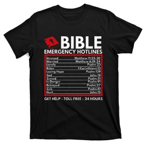 Bible Emergency Numbers Funny Christian Bible & Jesus T-Shirt