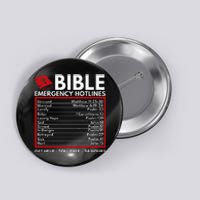 Bible Emergency Numbers Funny Christian Bible & Jesus Button