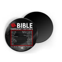 Bible Emergency Numbers Funny Christian Bible & Jesus Magnet