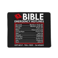 Bible Emergency Numbers Funny Christian Bible & Jesus Mousepad