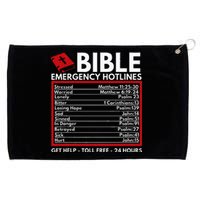 Bible Emergency Numbers Funny Christian Bible & Jesus Grommeted Golf Towel