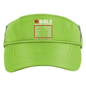 Bible Emergency Numbers Funny Christian Bible & Jesus Adult Drive Performance Visor