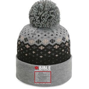 Bible Emergency Numbers Funny Christian Bible & Jesus The Baniff Cuffed Pom Beanie