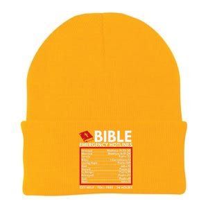 Bible Emergency Numbers Funny Christian Bible & Jesus Knit Cap Winter Beanie